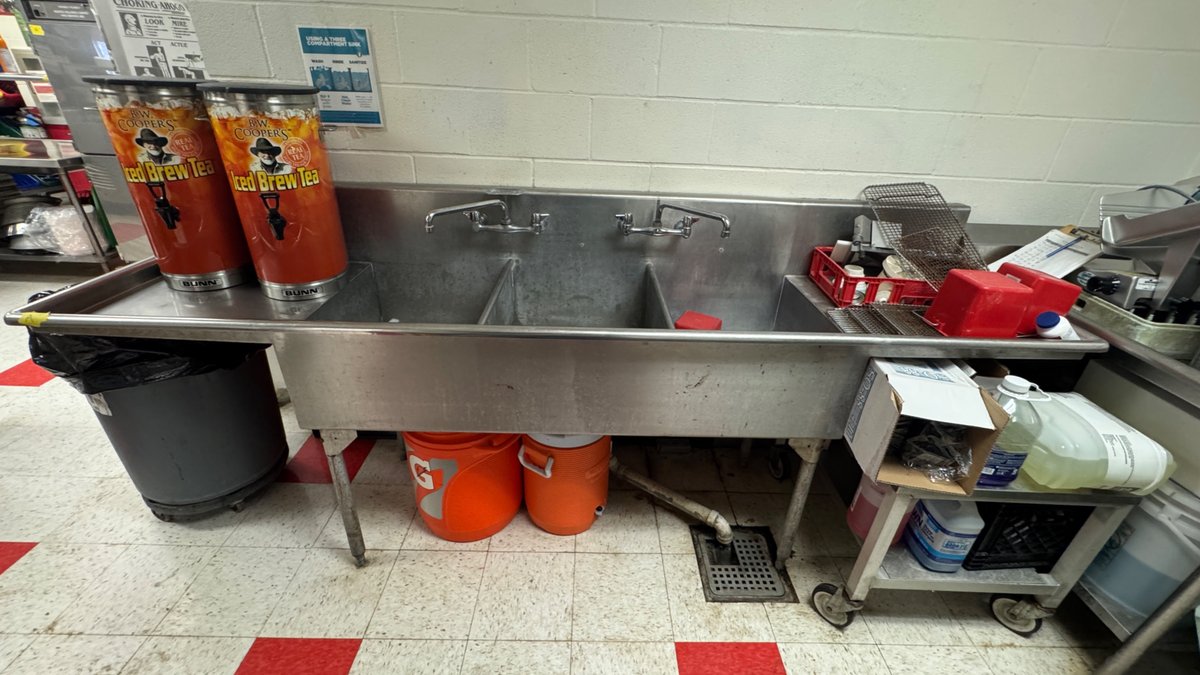 Three Compartment Sink 