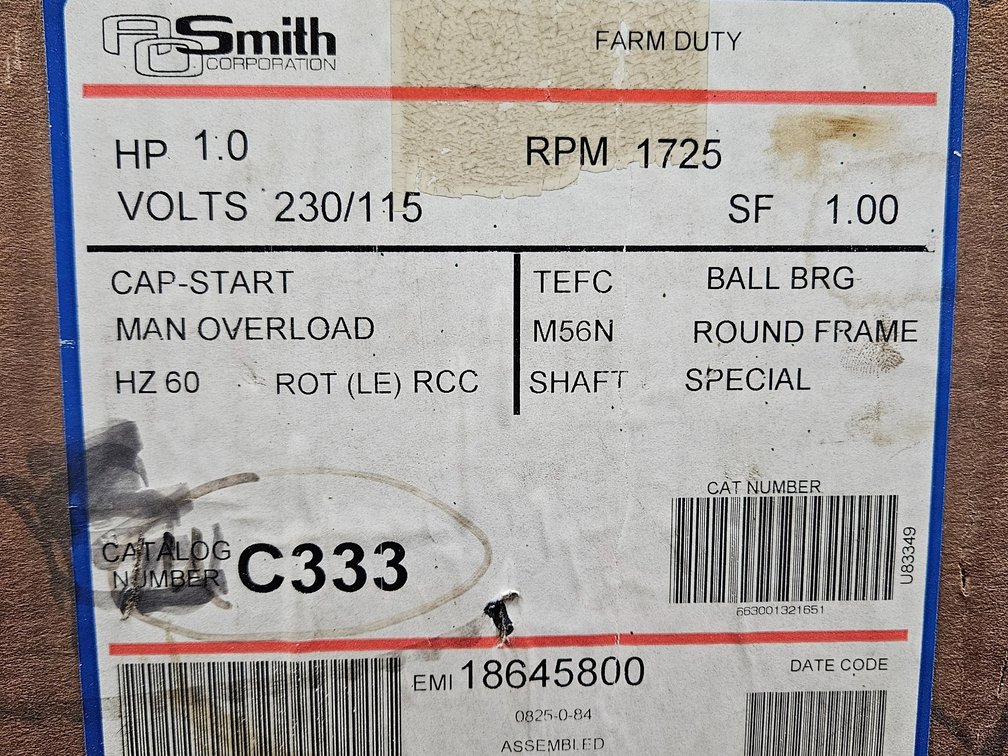 Century Farm Duty motor