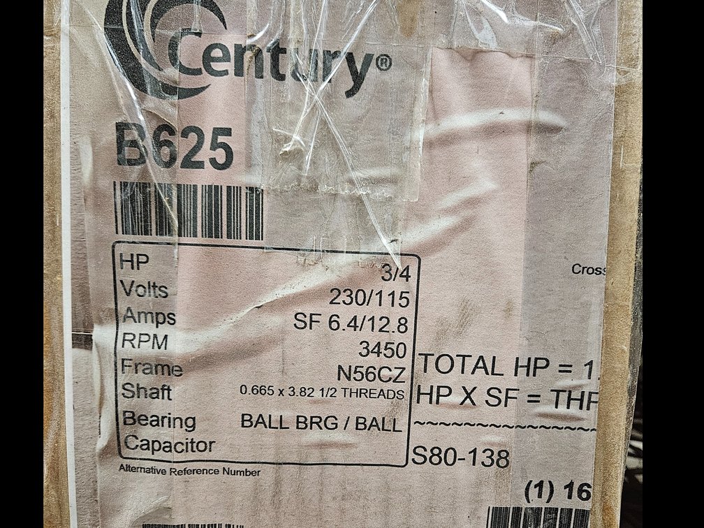 Century motor B625