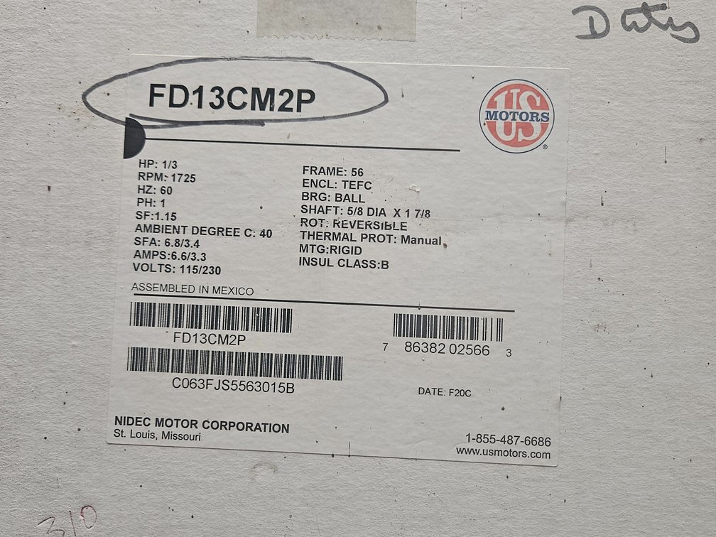 US farm duty motor