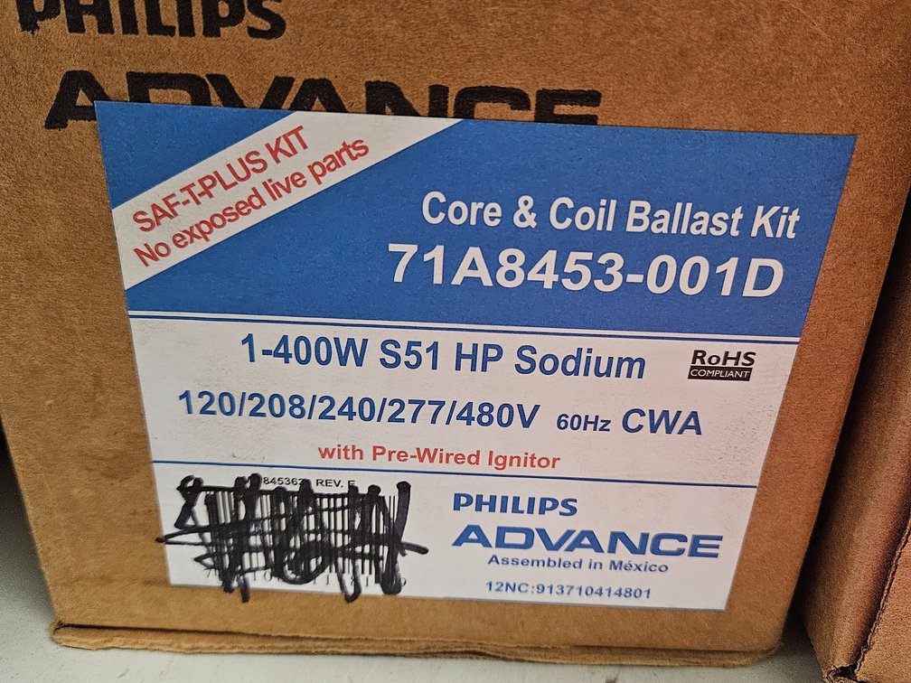 HPS bulbs,  ballasts & lamp changers