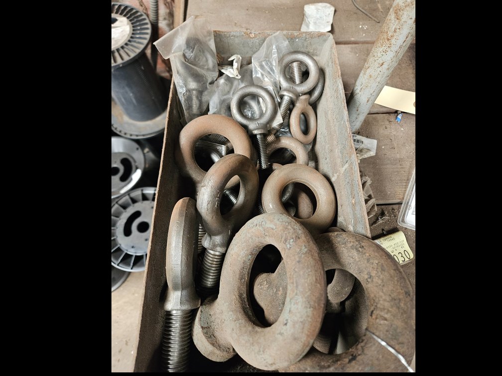 Assorted eye bolts