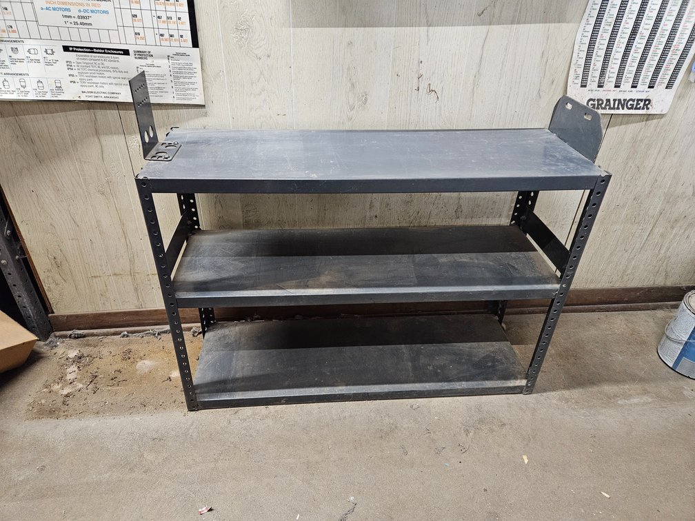 Metal shelf