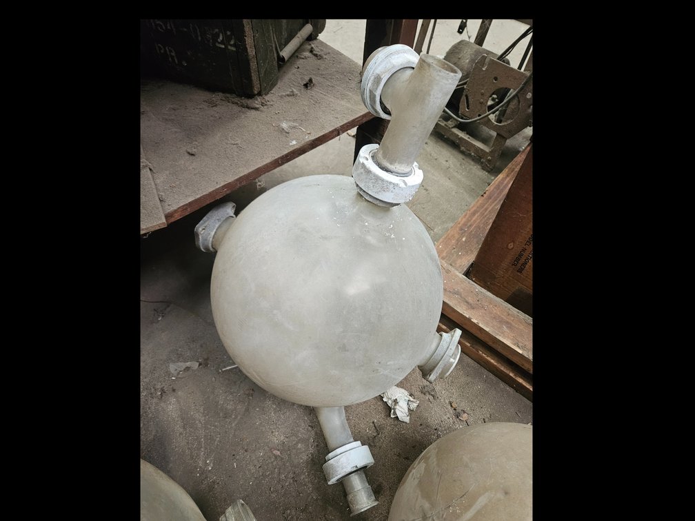 Glass milk receiver jar