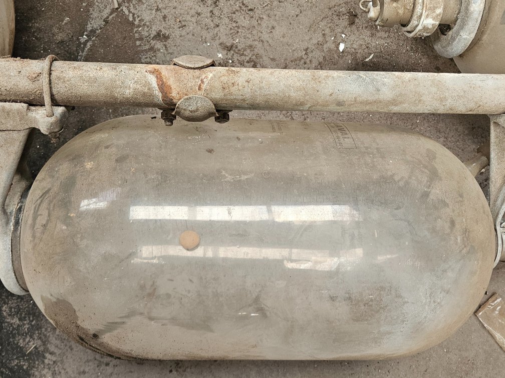 Glass milk receiver jar