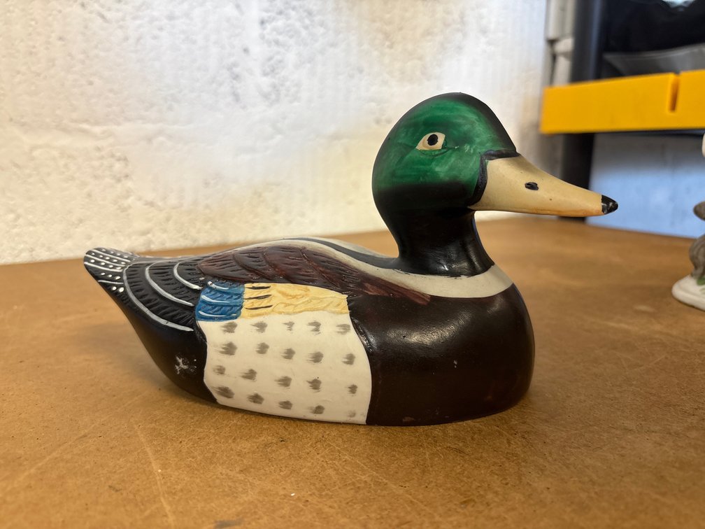 Hand-Painted Mallard Duck Decoy Decor