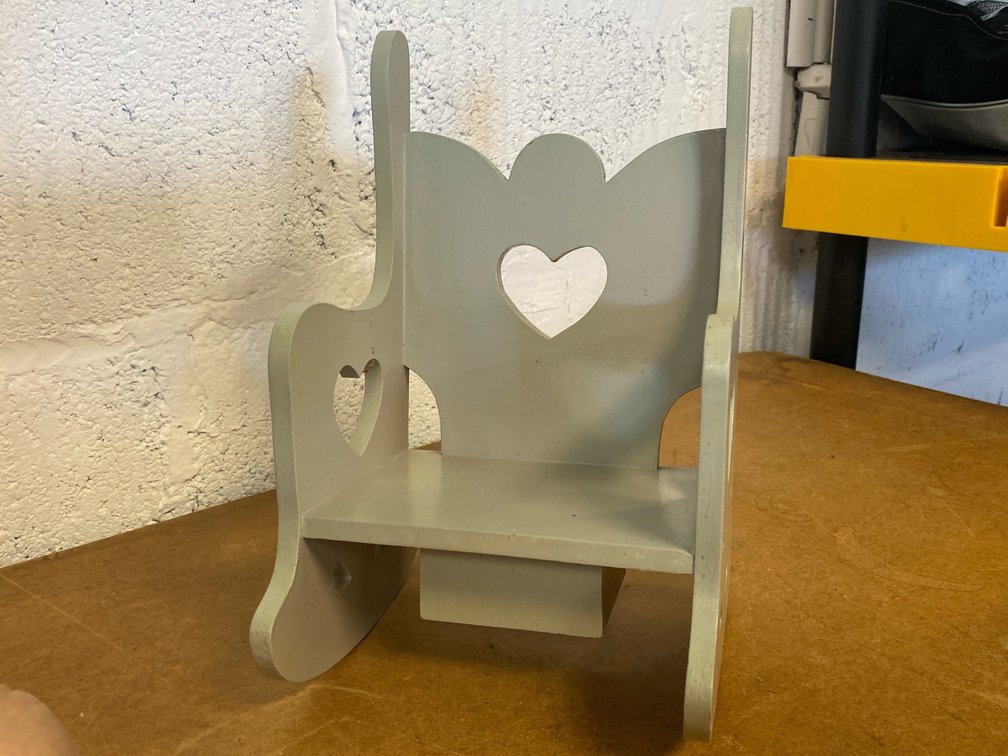 Wooden Doll-Size Rocking Chair
