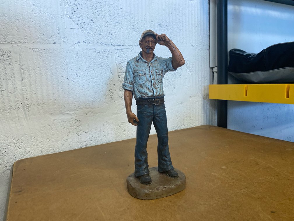 1970 Riverboat Pilot w/Pipe Sculpture