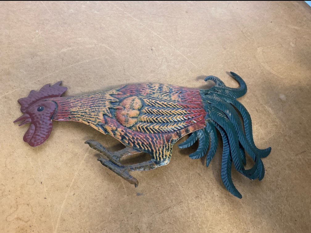 Metal Rooster Wall Decor