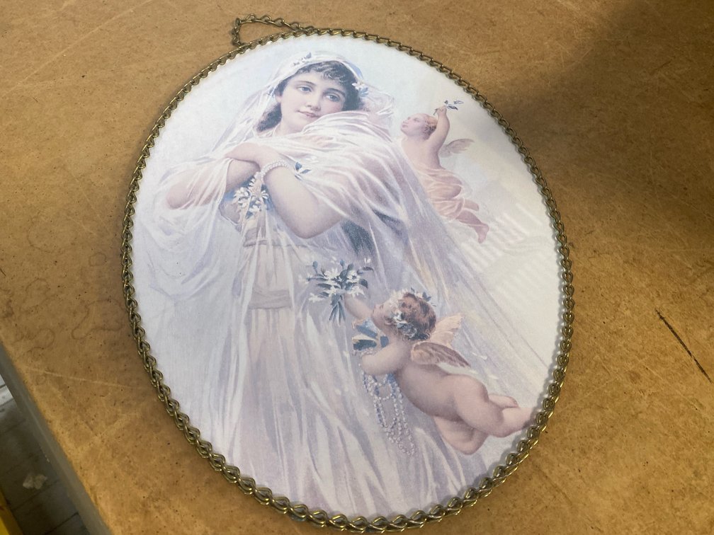 "An Allegory of Spring" Oval Framed Print