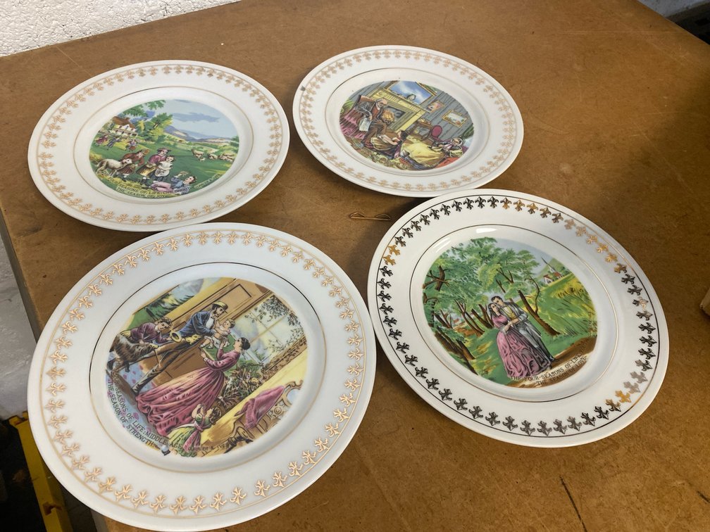 Currier & Ives "Four Season of Life" Collector Plates