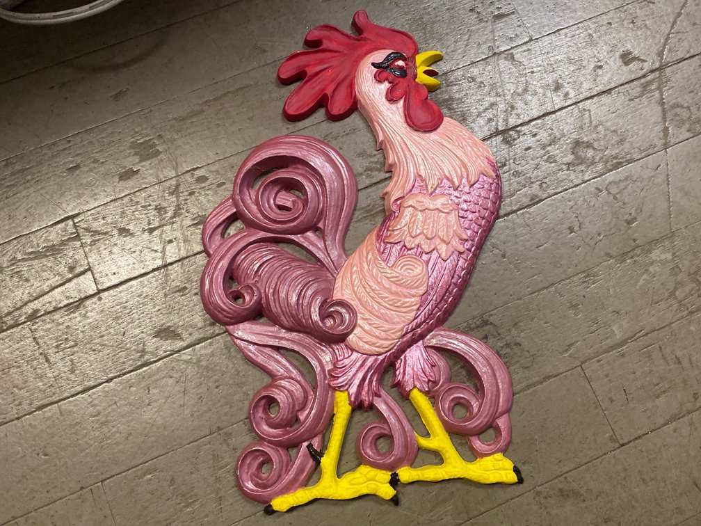 Metal Rooster Wall Decor