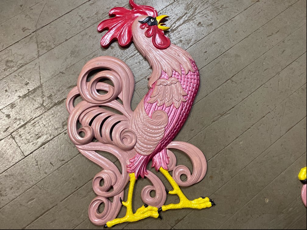 Metal Rooster Wall Decor