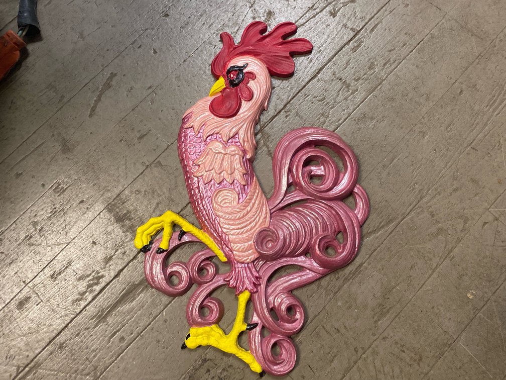 Metal Rooster Wall Decor