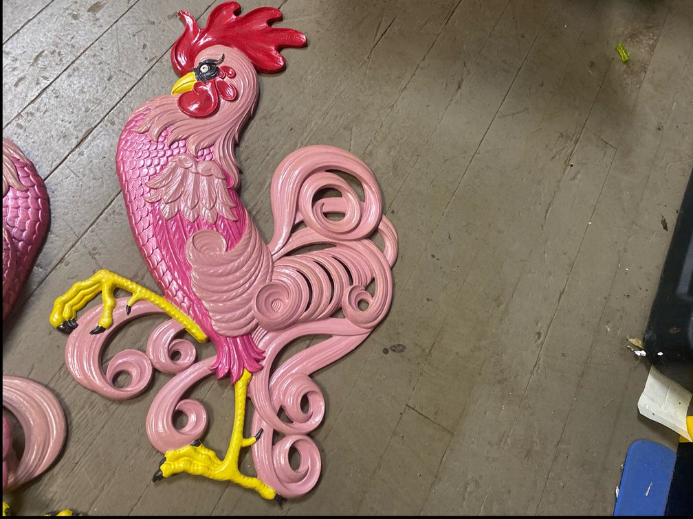 Metal Rooster Wall Decor