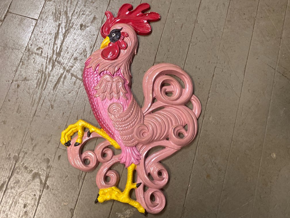 Metal Rooster Wall Decor