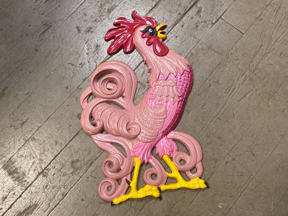 Metal Rooster Wall Decor