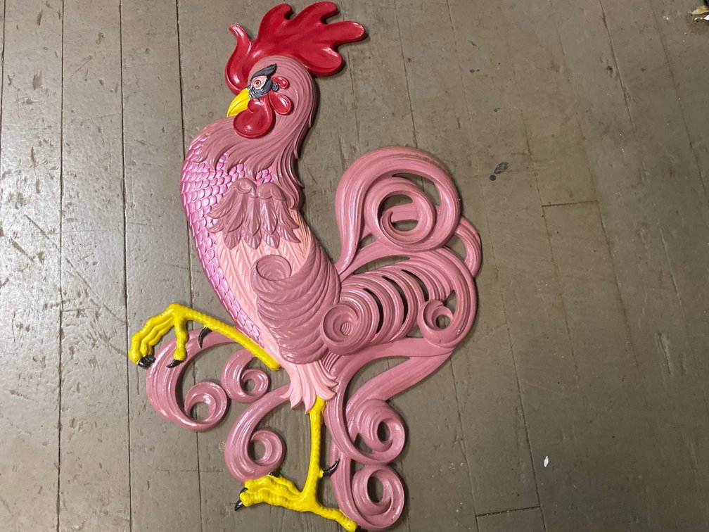 Metal Rooster Wall Decor