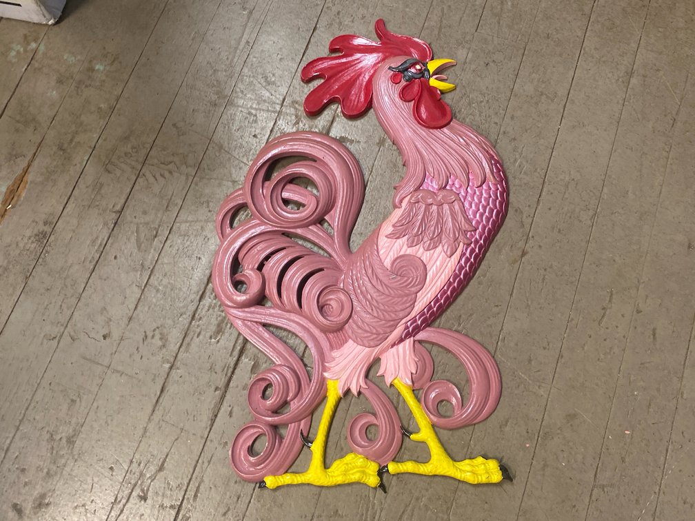 Metal Rooster Wall Decor