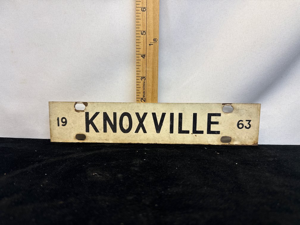 Vintage Metal Knoxville Sign
