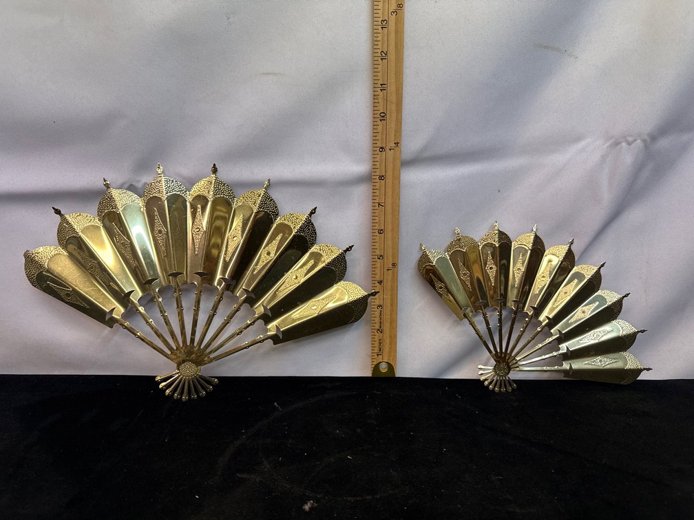 Brass Fan Wall Decor