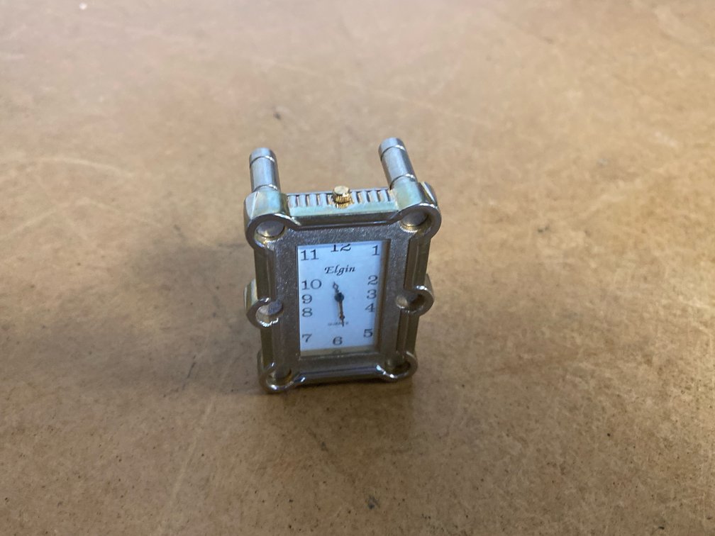 Elgin Miniature Pool Table Clock