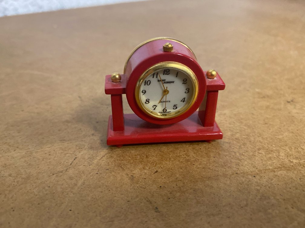 Saint Laurent Miniature Mantle/Desk Clock