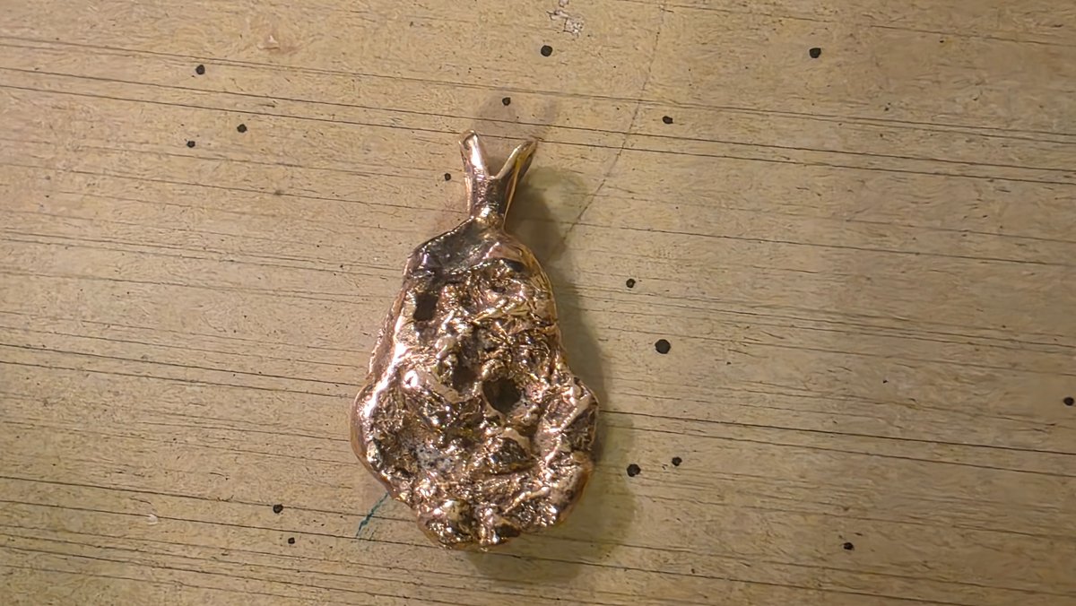 Gold Nugget Style Pendant