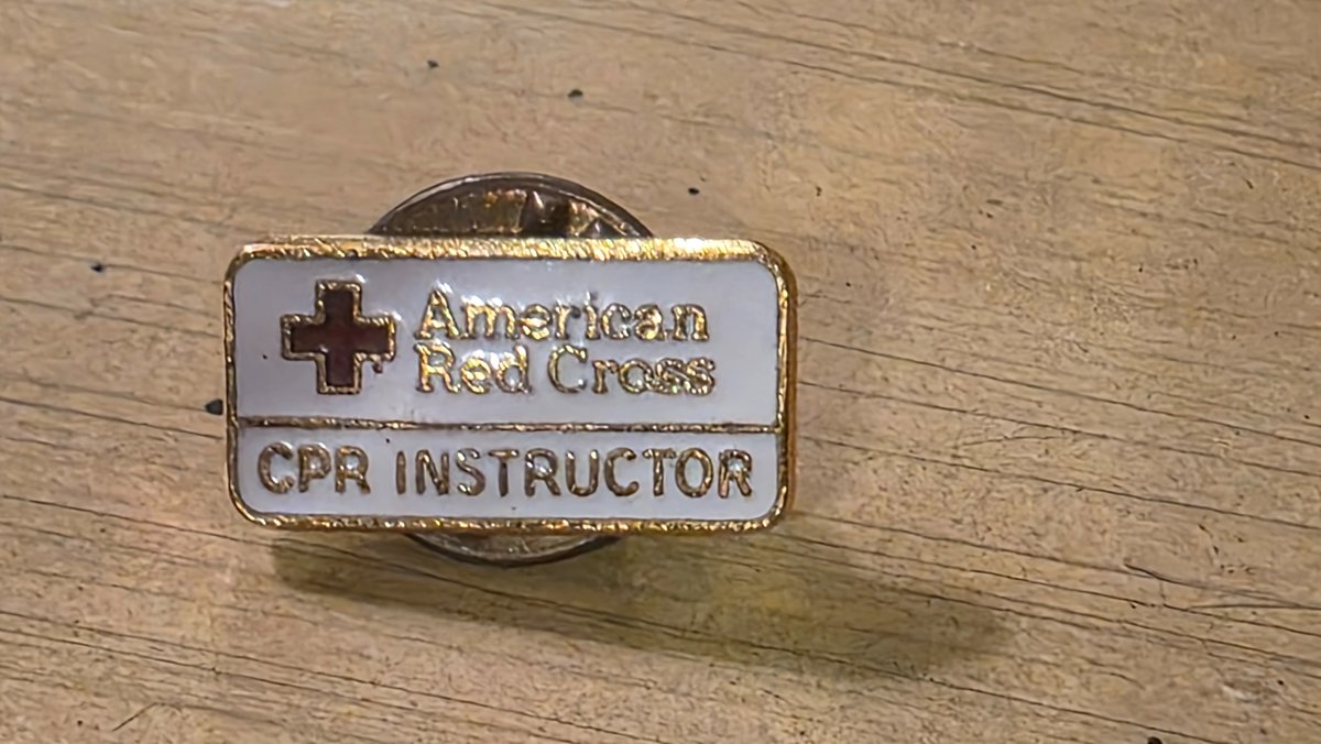 24k GF American Red Cross CPR Instructor Pin