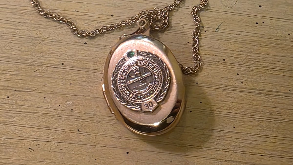 1/20th 12k GF TN State Seal Agriculture Commerce 30 Year Locket