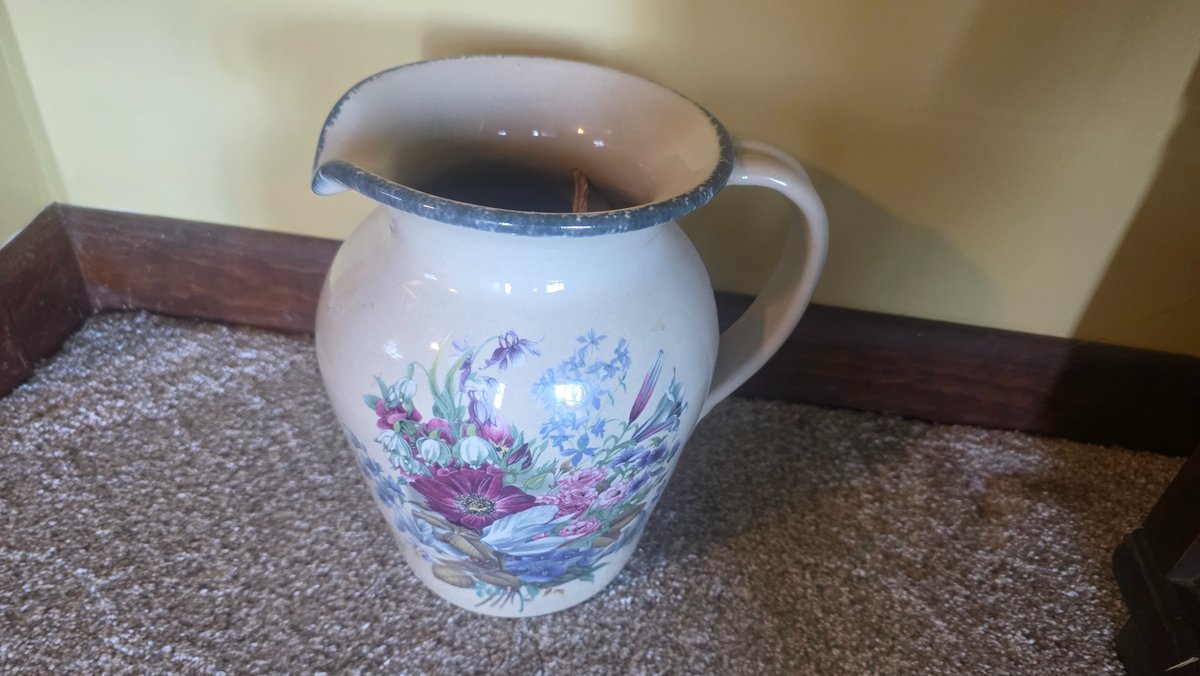 Home & Garden Party Floral Stoneware Pitcher
