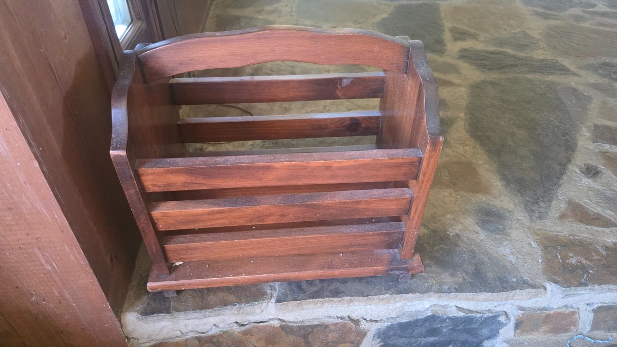 Wooden Magazine Rack