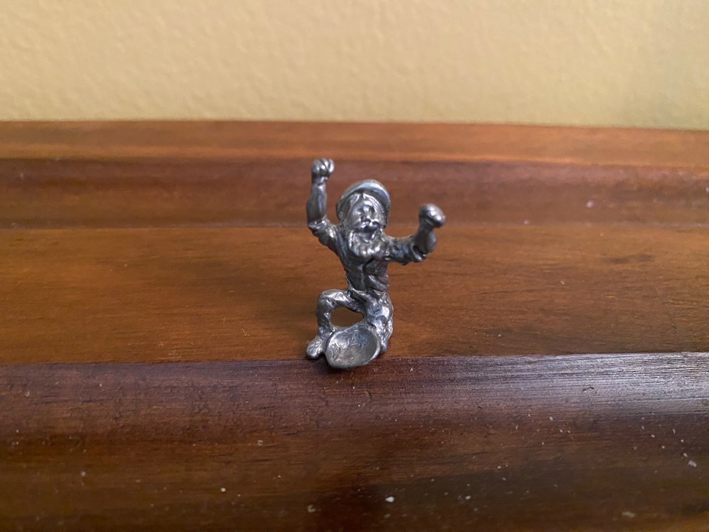 Miniature Pewter Gold Miner Figurine