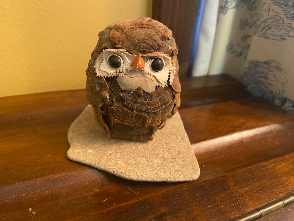 Hand-Crafted Owl Figurine