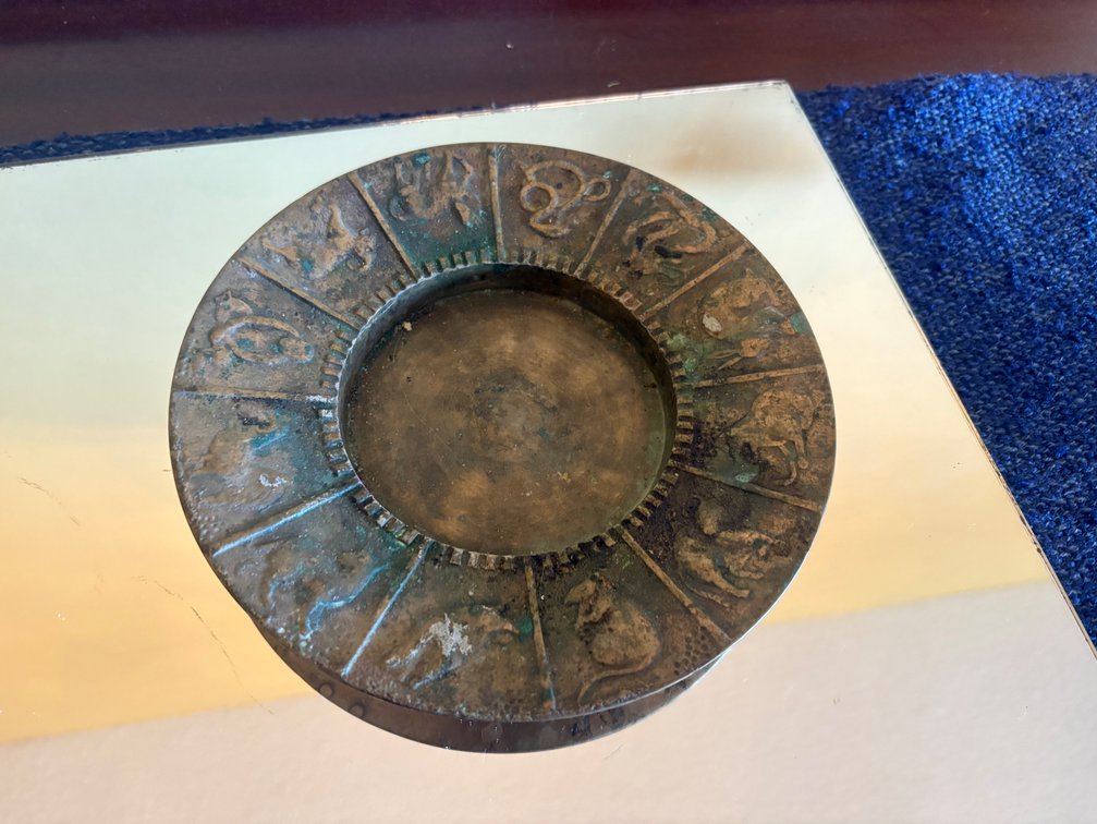 Brass Chinese Zodiac Trinket Dish