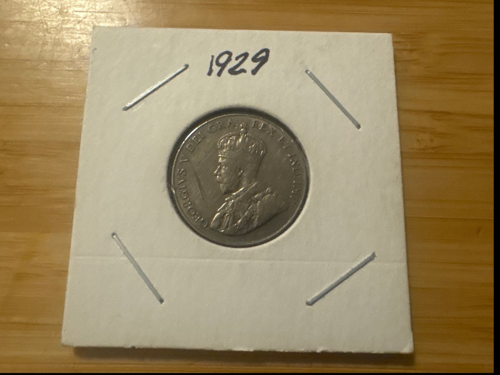 1929 Canada 5 Cent