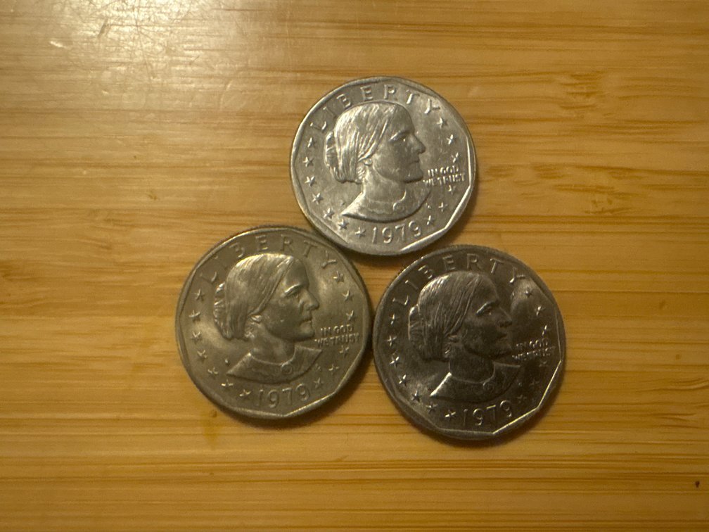 1979 Susan B Anthony Dollars