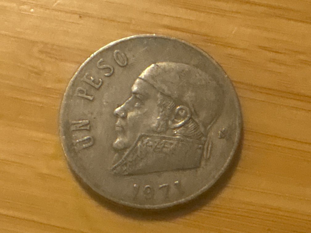1971 Mexican 1 Peso