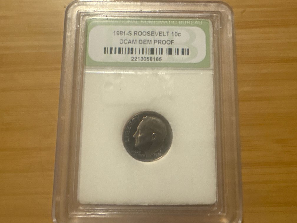 1981 Gem Proof Dime