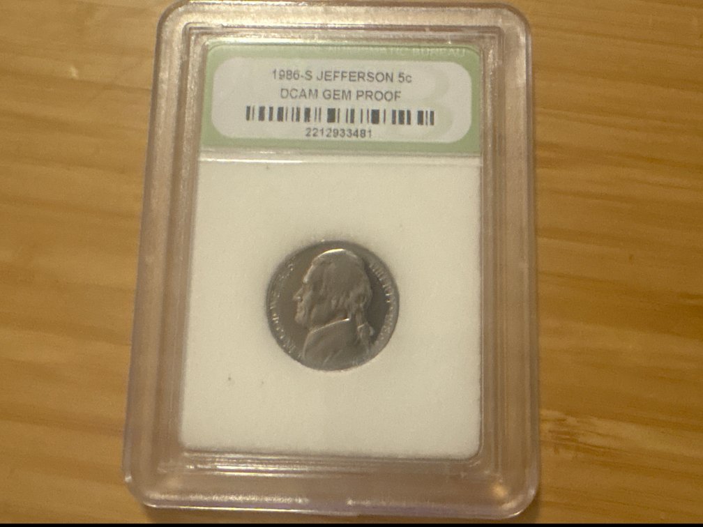 1986 Gem Proof Nickel