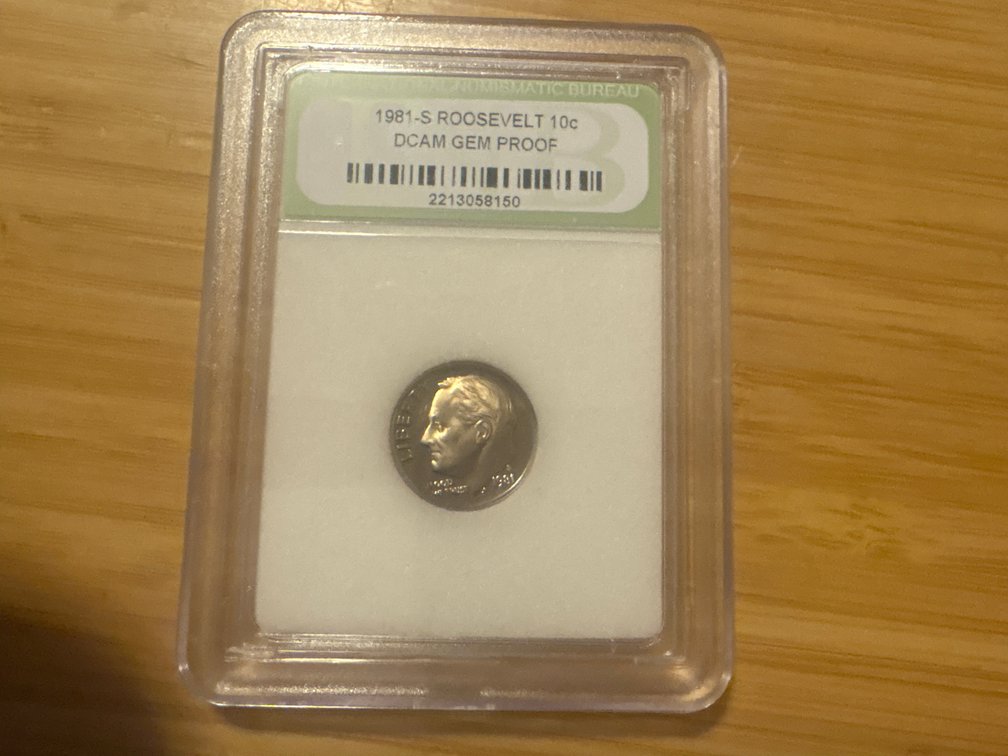 1981 Gem Proof Dime