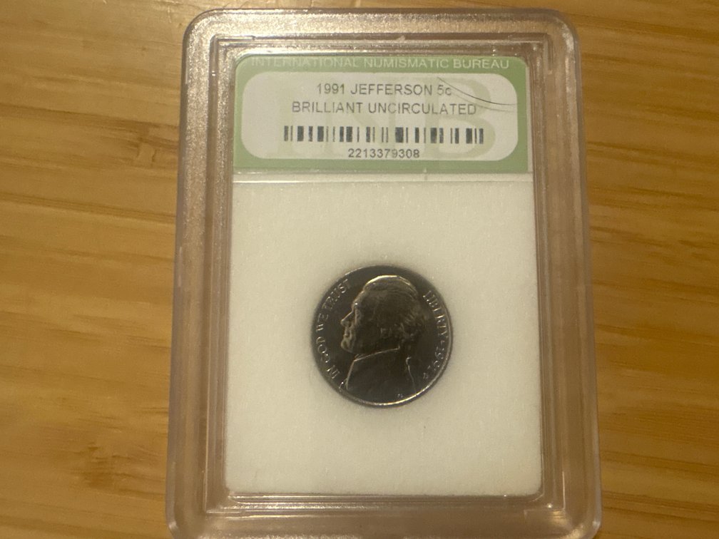 1991 Uncirculated Nickel
