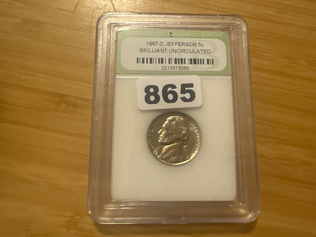 1987 Uncirculated Nickel