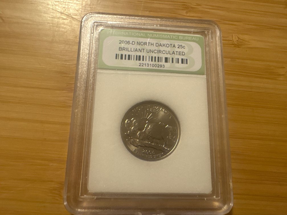 2006 Uncirculated North Dakota Quarter