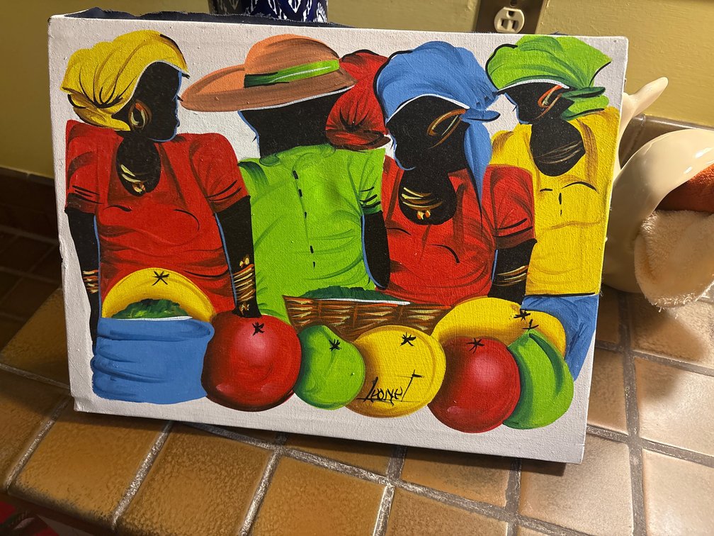 Haitian Folk Art Canvas Artwork
