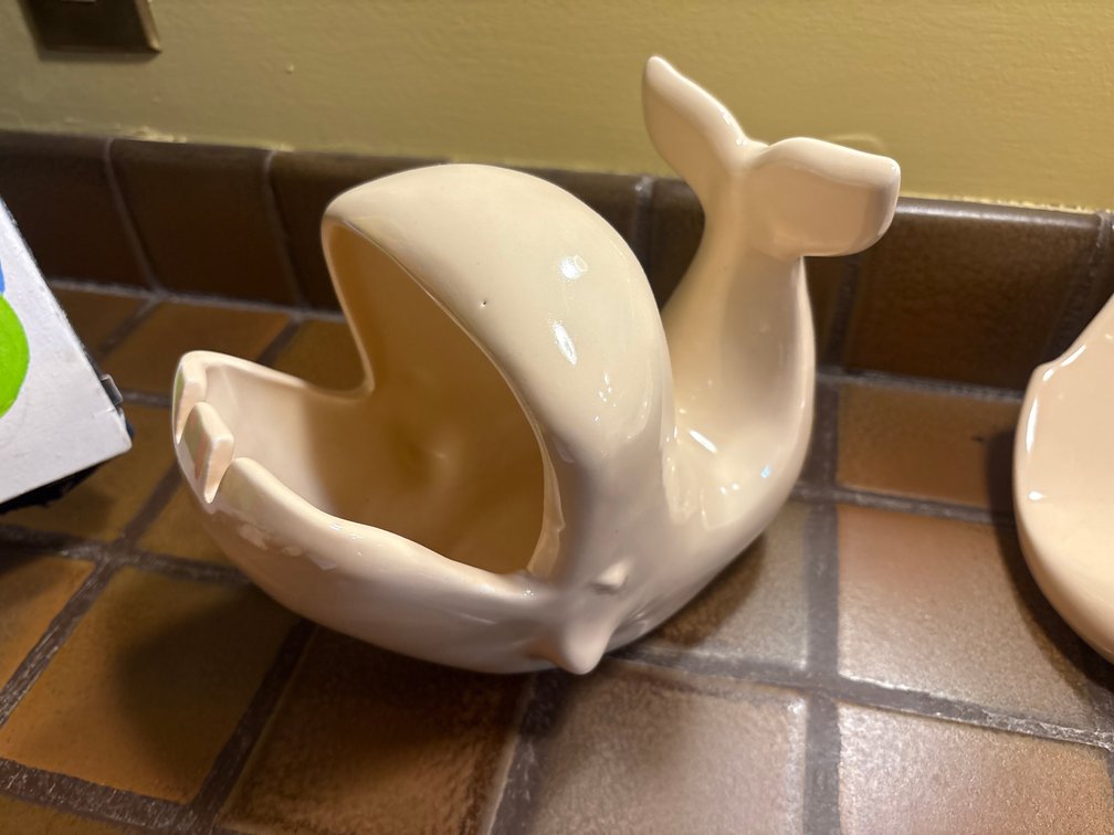 Ceramic Whale Loofah Holder
