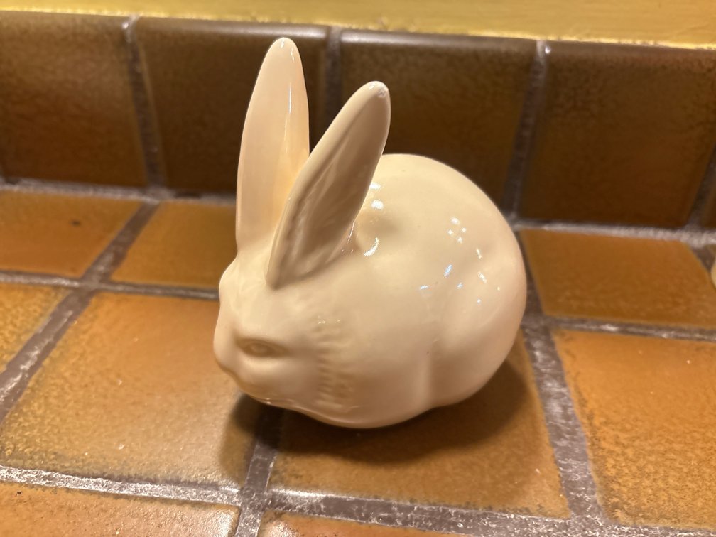 Ceramic Bunny Figurine