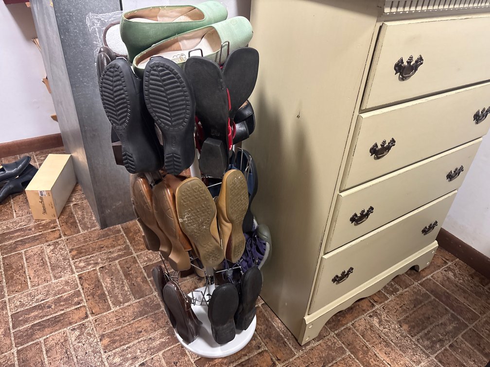 Shoe Rack with Shoes