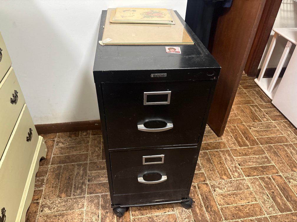 Black Metal Filing Cabinet