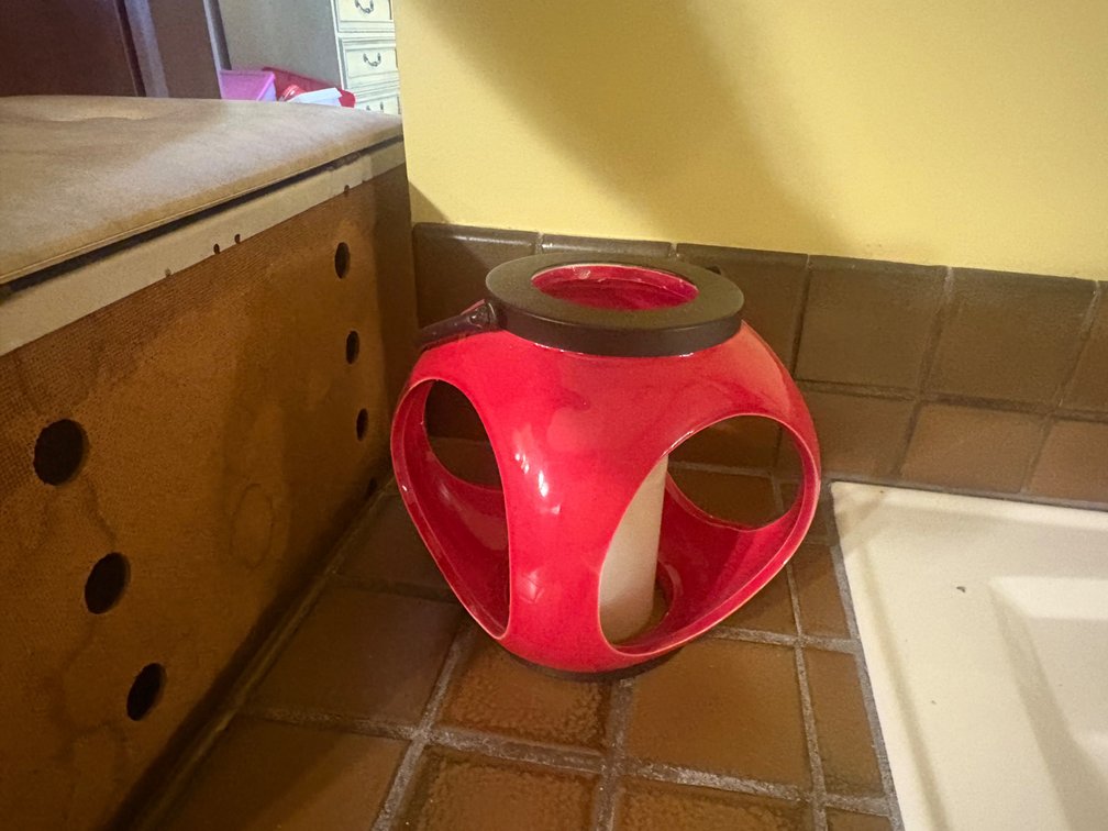 Red Cut-Out Flameless Candle Lantern